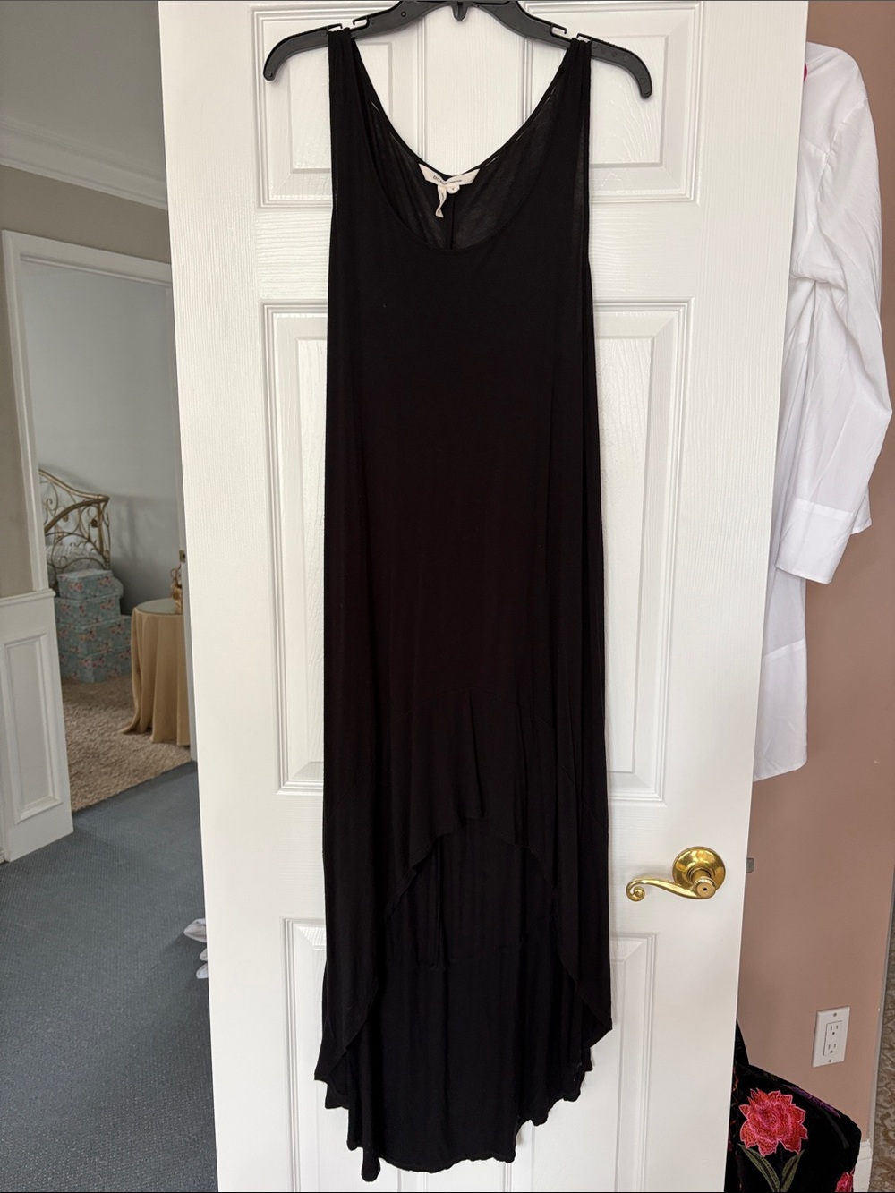 BCBGeneration Black Sleeveless High-Low Dress